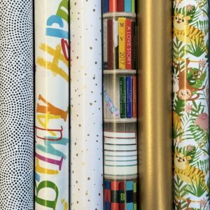 Inpakpapier Verjaardag Birthday 6 Rolletjes
