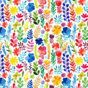Inpakpapier Bloemen Watercolor