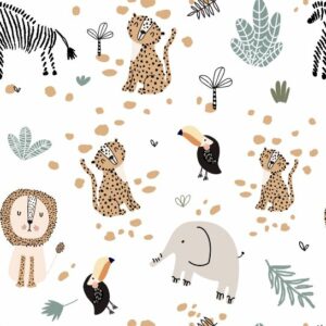 Inpakpapier Dierentuin Zoo