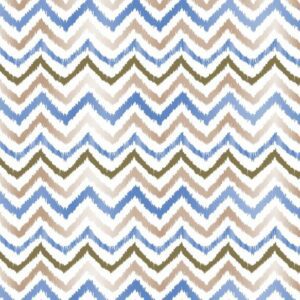 Inpakpapier Zig Zag Blauw Bruin
