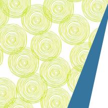 Inpakpapier Cirkels Groen Blauw Dubbelzijdig