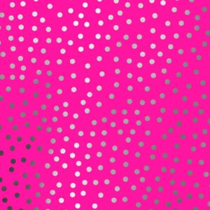 Inpakpapier Stippen Metallic Neon Roze