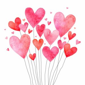 Servetten 33x33cm 20 stuks Atelier Lovely Hearts