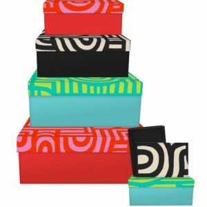 Doos Set van 6 stuks rechthoek By Nature Labyrint