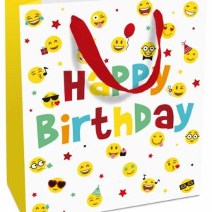 Tasje 18x21x8 cm Birthday Smileys