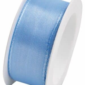 Band met draad 25mmx2,5m blauw
