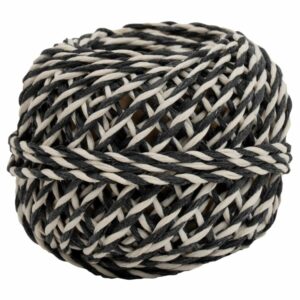 By Nature koord Baumw.2mmx10m Secret zwart/wit