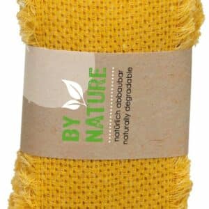 By Nature Stroken55mmx2m katoen Rustico geel
