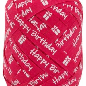 By Nature Band-Ei 10mmx12m katoen Birthday pink