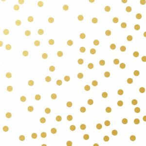 Servetten 33x33cm 20 st A.L.C. Golden Dots wit
