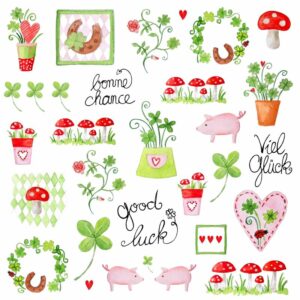 Servetten 33x33cm 20 stuks A.L.C. Lovely Luck