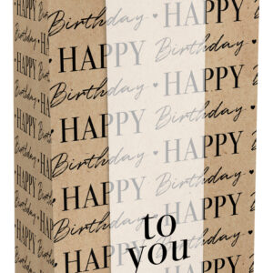 4014-23415 Graphic Birthday schwarz
