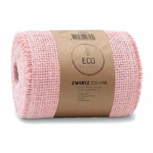 Jute Cadeaulint Cadeauband 15cm Roze