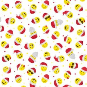 Inpakpapier Kerst Smiley Xmas