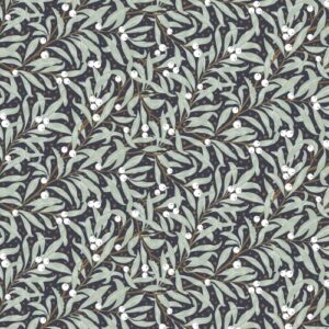 Inpakpapier Kerst Takjes Blauw