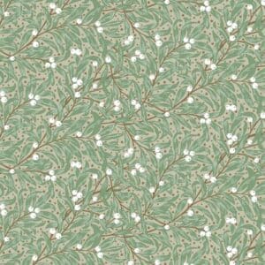 Inpakpapier Kerst Takjes Creme