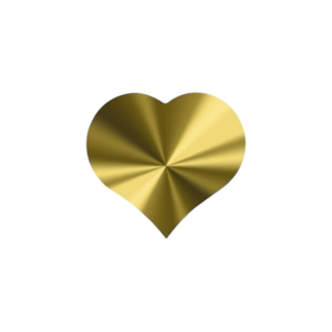 Cadeaustickers Hart Goud