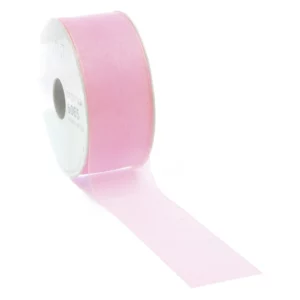 Organza Lint 25mm Licht Roze