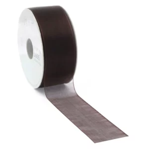 Organza Lint 25mm Donker Bruin