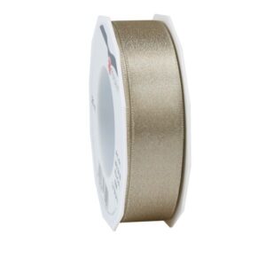 Satijnband 20mm Glitter Taupe
