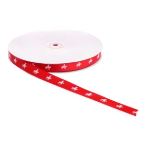 Satijnband Sint Op Paard Rood