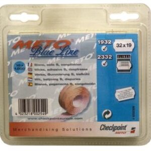 Etiket BlueLine 2-liner: Wit-Afneembaar