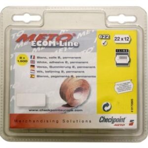 Etiket EcomLine 1-liner: Wit -Afneembaar