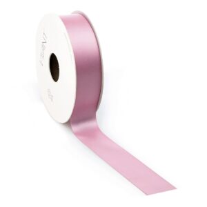 Satijnband Double Face 25mm Oud roze
