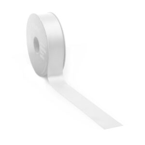 Satijnband Double Face 25mm Wit