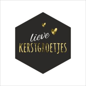 Cadeaustickers Kerst lieve kerstgroetjes