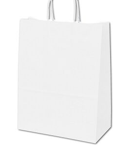 Papieren draagtas 18x8x24 Wit