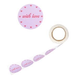 Cadeaustickers With Love Lila