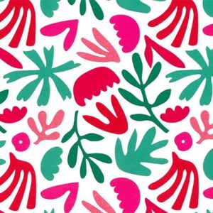 Inpakpapier Dory Coated Rood Groen