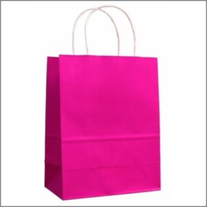 Papieren Draagtas18x8x22cm Fuchsia Roze