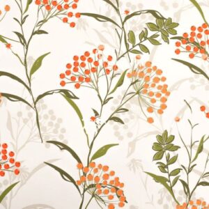 Inpakpapier-Bloemen-Groen Oranje