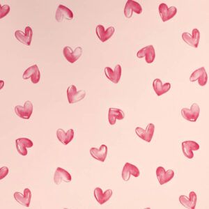 Inpakpapier Hartjes Pastel