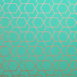 Inpakpapier Hexagon Mint