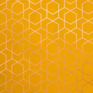 Inpakpapier Hexagon Geel