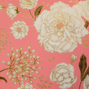 Inpakpapier Grote Bloemen Roze